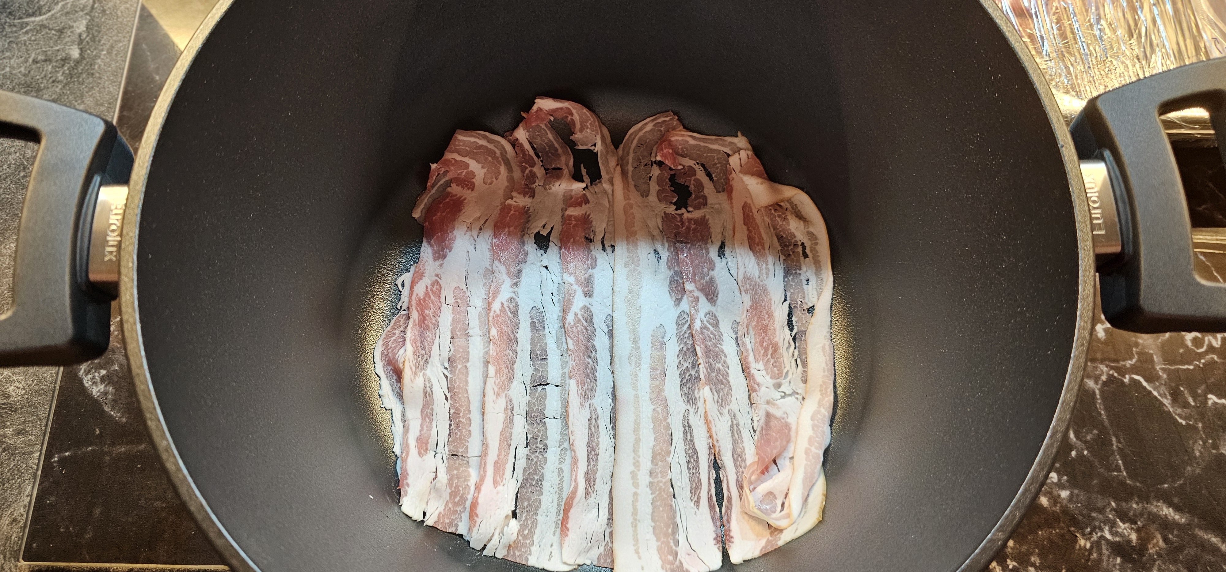 Schichtfleisch aus dem Topf